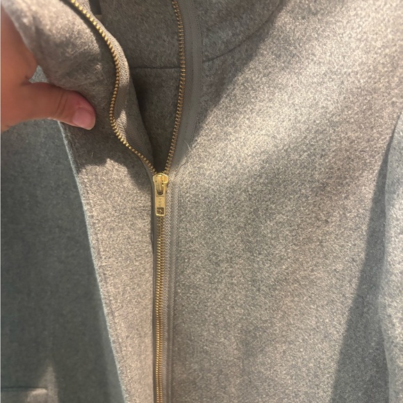 J. Crew Classic Gray Trench Coat - Picture 4 of 6